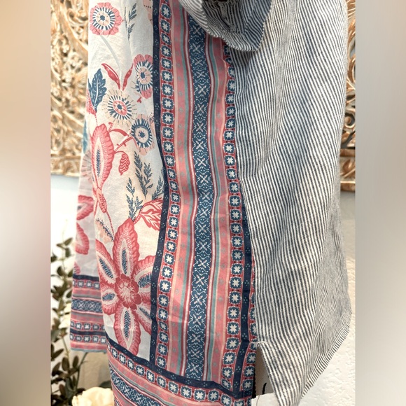 J. Jill Button Down Shirt Sleeve Shirt- SP - Picture 5 of 9